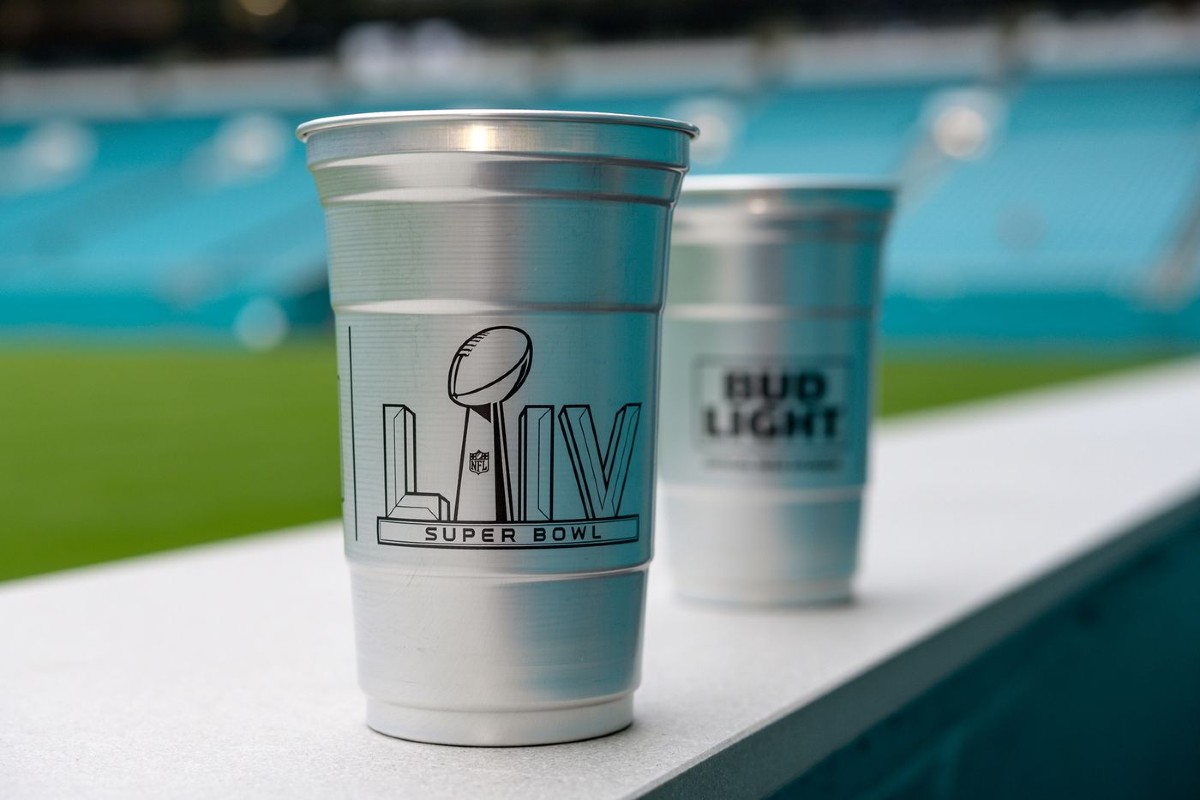 Super Bowl Aluminum Cup Ball Hard Rock Stadium