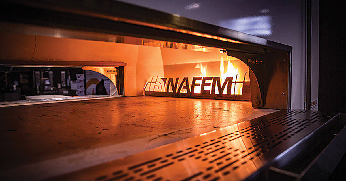 NAFEM Logo Wood Stone Oven