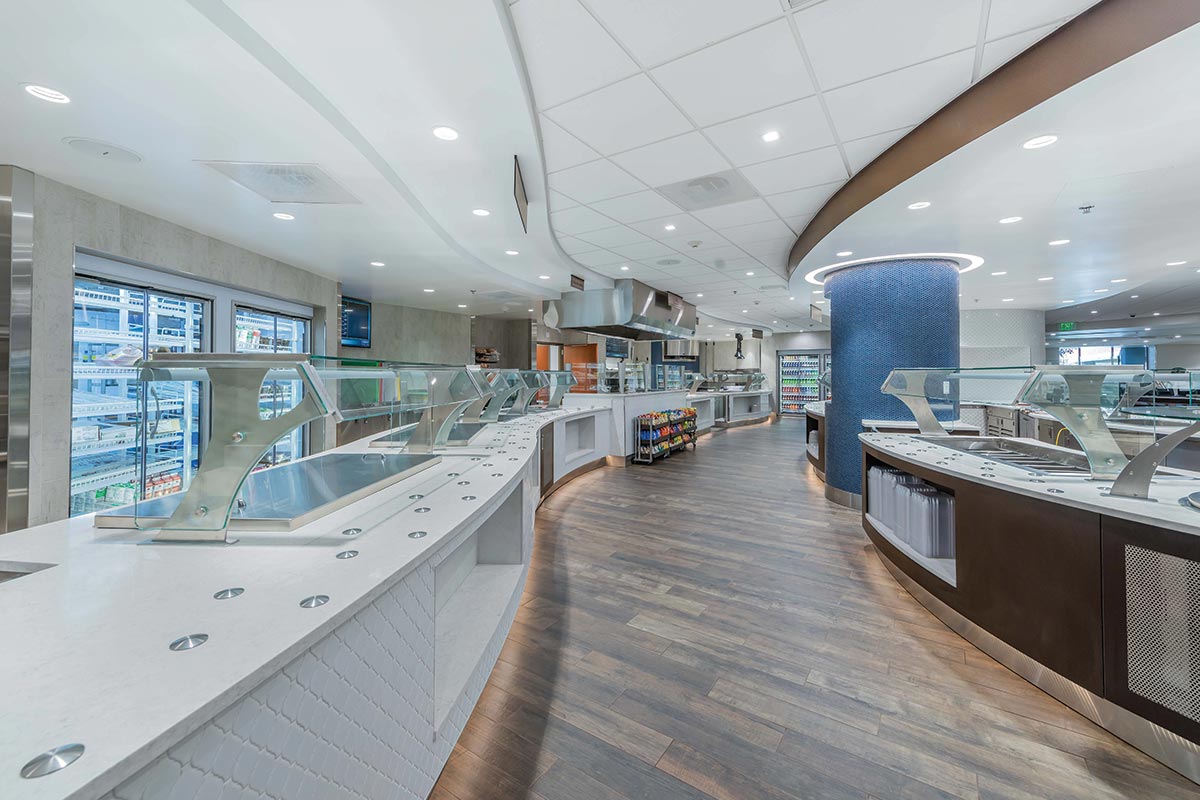 Porter Adventist Hospital South Downing Cafe Curved Countertops