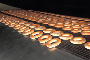 Bagels On Conveyor