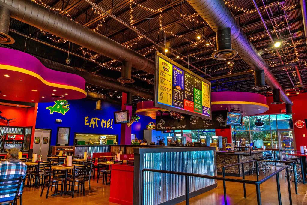 colorful restaurant interior