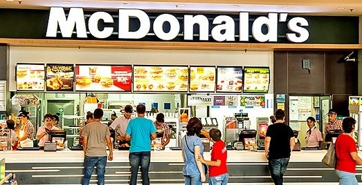 McDonald's counter