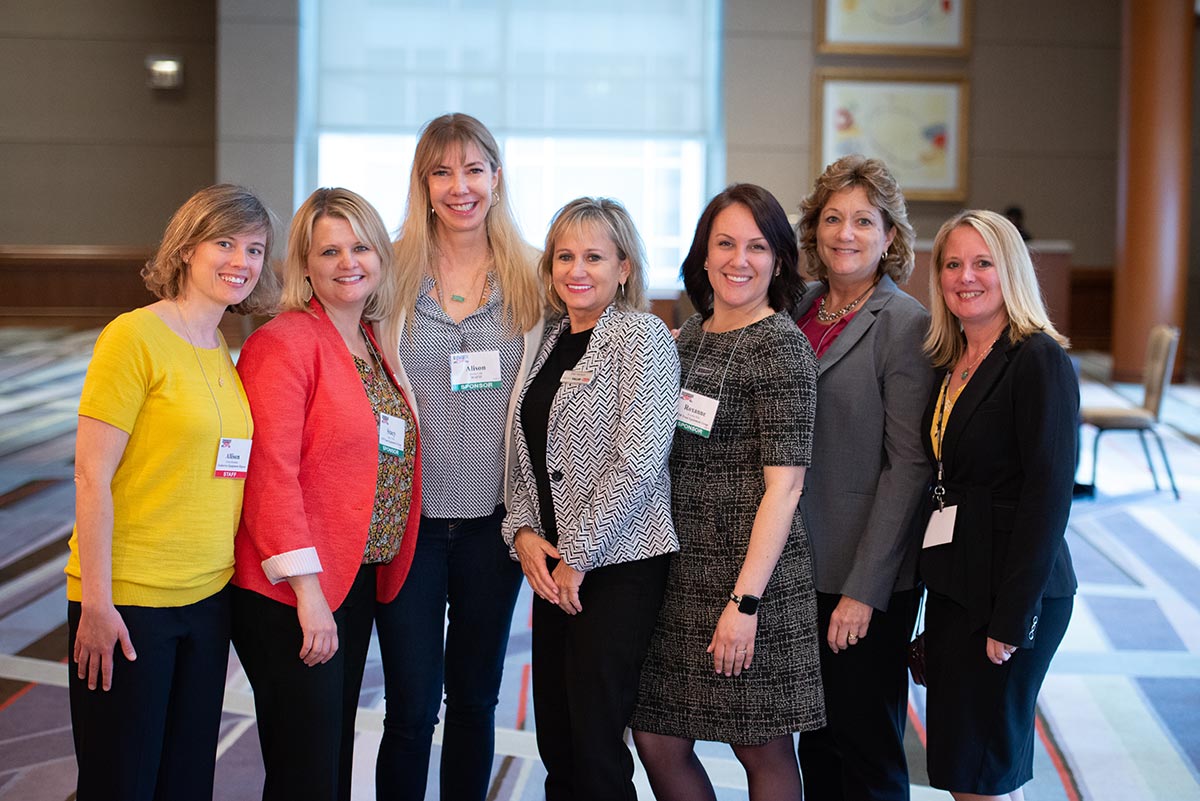 Allison Rezendes, Foodservice Equipment Reports; Stacy Turek, ITW FEG; Alison Cody, MAFSI; Deb Hanson, Roxanne Holt, Danielle Teach & Jennifer Monnin, ITW FEG.