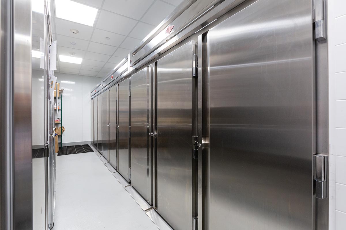 Caltech Red Door Marketplace Wall of Refrigerators