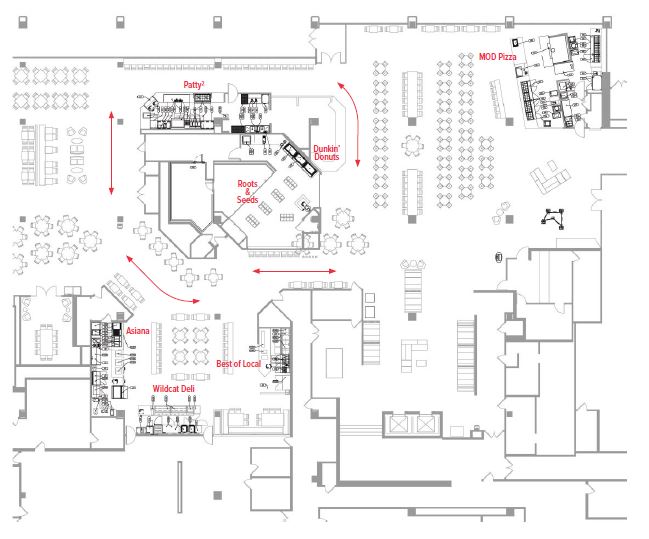 Northwestern University Dining Hall Floor Plan