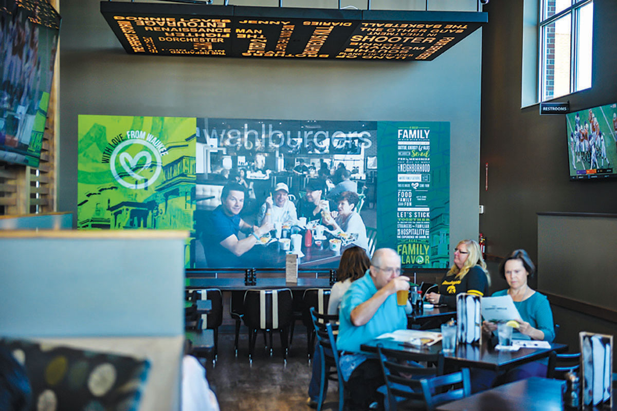 Wahlburgers menu items at Hy-Vee