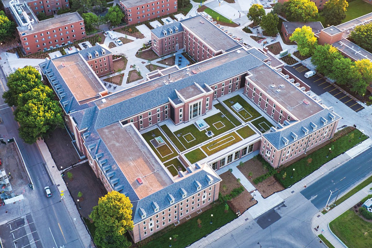 Green Roof and Hidden Ductwork at Pioneer Hall