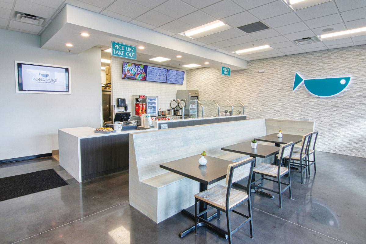 Kona Poke Dining Area