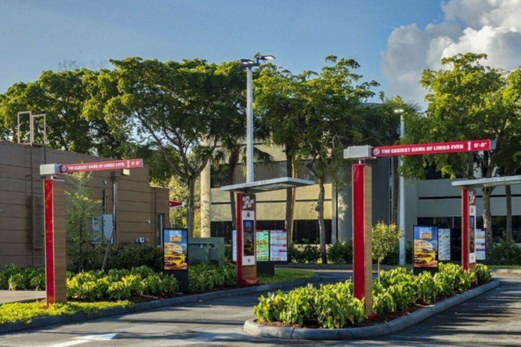 RBI Digital Drive-Thru Menu Boards at Double Drive-Thru Location at Burger King. Photo courtesy of CNW Group/Restaurant Brands International Inc.