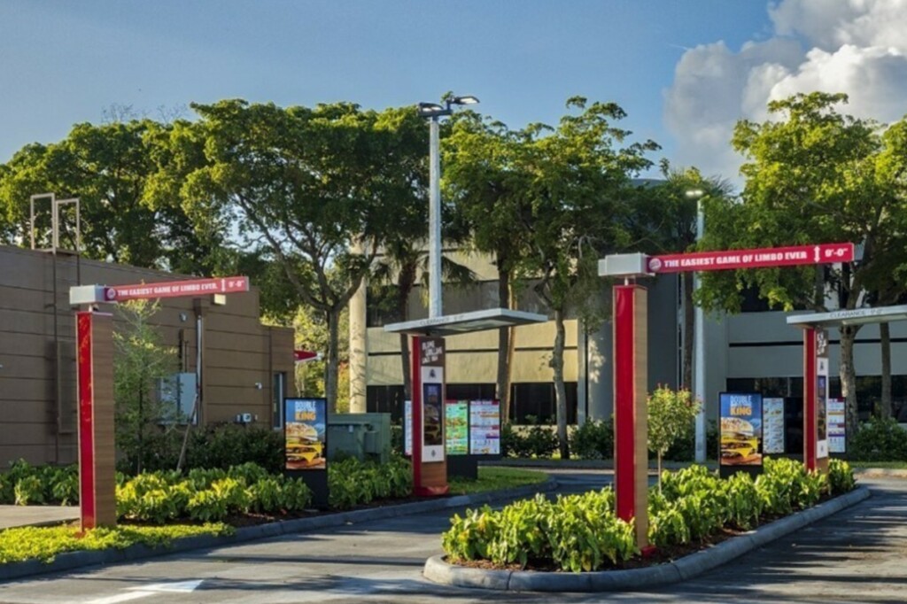 Digital Drive-Thru Menu Boards at Double Drive-Thru Location at Burger King. Photo courtesy of CNW Group/Restaurant Brands International Inc.
