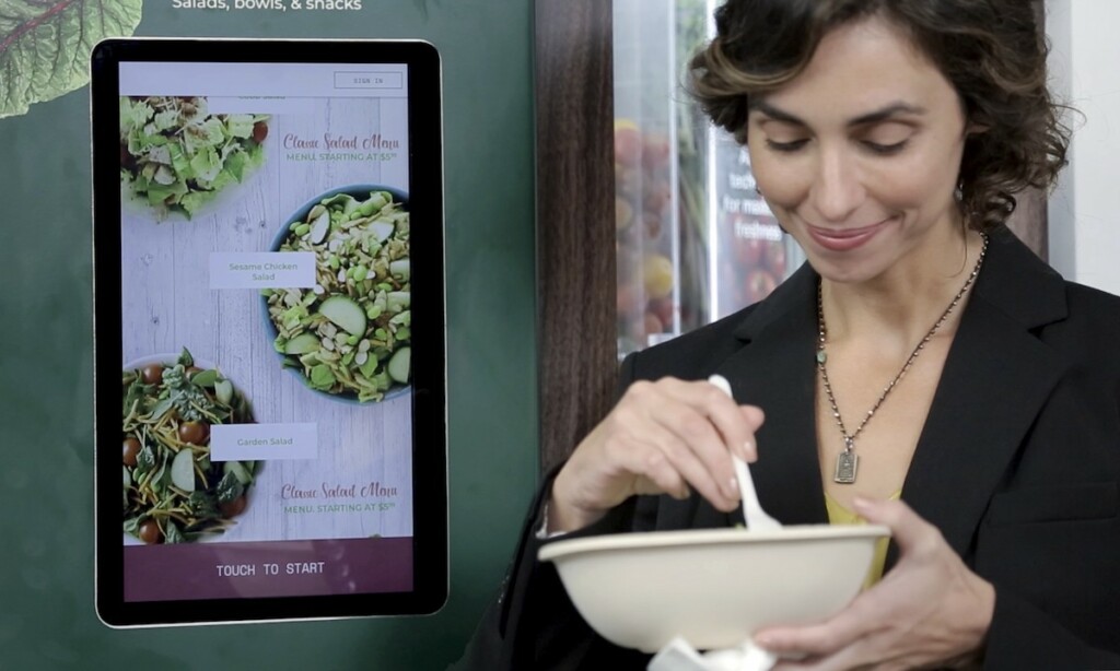 Sally the Robot, a Chowbotics product, seeks to make fresh food more accessible. The technology attracted the attention of DoorDash, which just announced its acquisition of the company. Photo Courtesy of Chowbotics