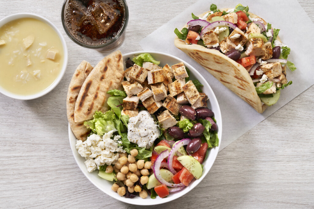 The Simple Greek offers a build-your-own, open kitchen format that enables customers to craft their own pita or bowl full of authentic Greek ingredients. Photo Courtesy of The Simple Greek