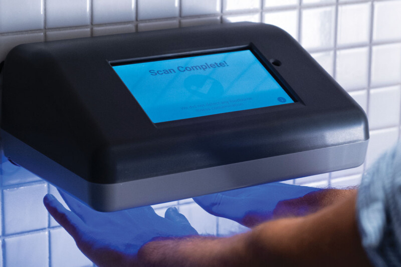 Signs may soon ask employees to wash, dry and scan their hands. In two seconds, PathSpot uses light florescence spectroscopy, an imaging technique borrowed from healthcare, to detect contaminants that spread illnesses. It also collects data to tell you how well, often and effectively your team’s hand-washing practices are. PathSpot / pathspottech.com