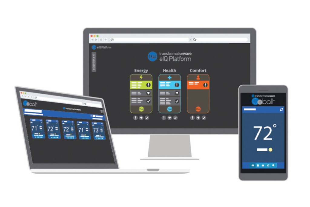As expert guidance evolves, Transformative Wave’s eIQ, Catalyst and Cobalt building management platforms can adjust your space’s outside air settings remotely to improve ventilation. Transformative Wave / transformativewave.com