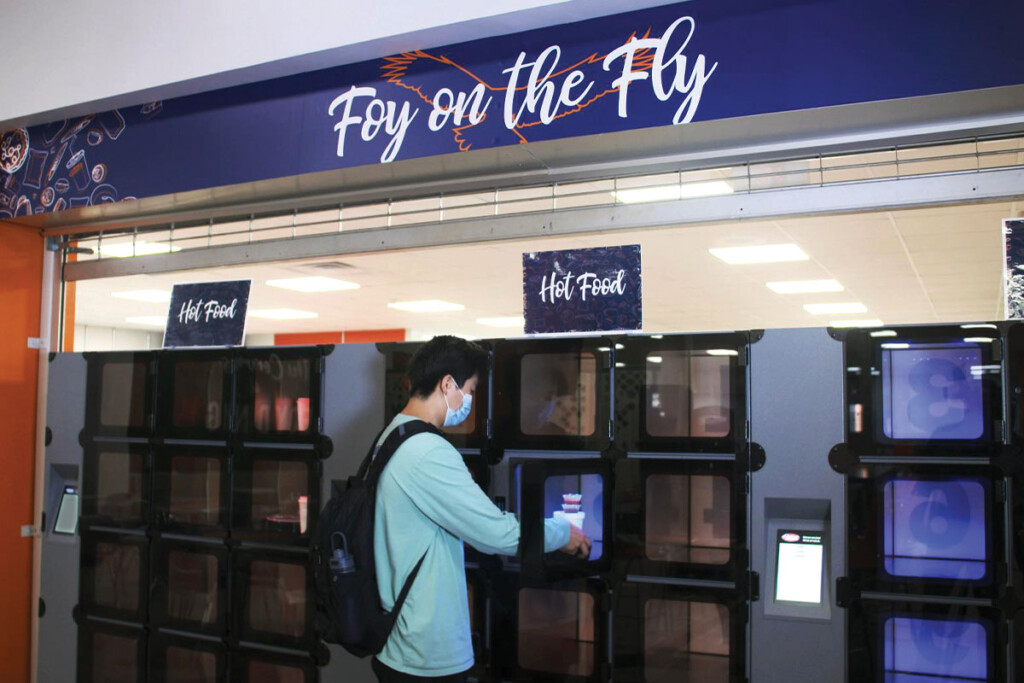 Auburn University added food lockers during the pandemic. Courtesy of Auburn University