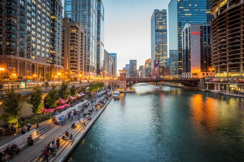 Summer Evening Chicago RiverWEB