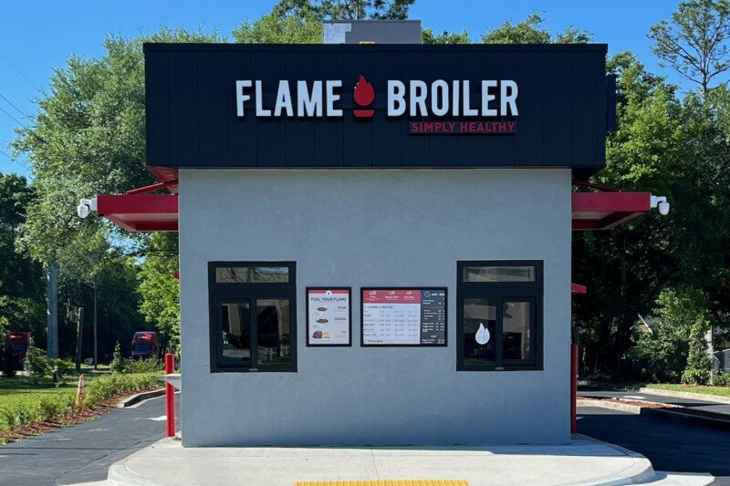 Flame Broiler first double drive thru in Jacksonville