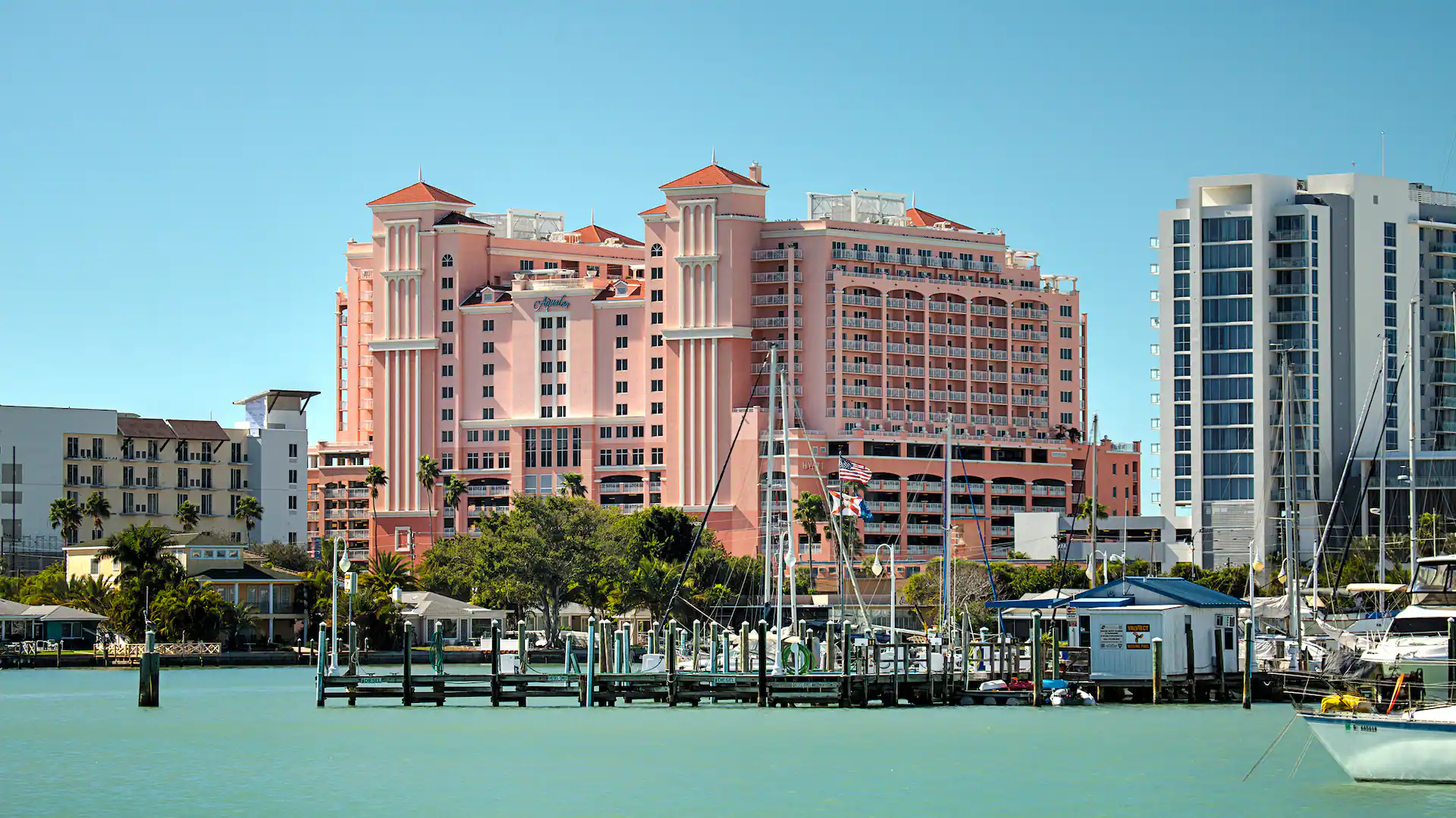 Hyatt Regency Clearwater Beach Resort and Spa P233 Exterior Marina.16x9 Hyatt Regency Clearwater Beach Resort and Spa P233 Exterior Marina.16x9