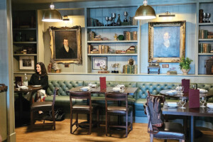 a dining area elegant