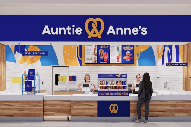 Auntie Anne s Balancing nostalgia with modern convenience the fresh and unexpected store design