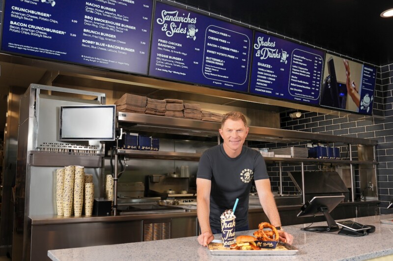 Chef Bobby Flay Celebrates Bobby's Burgers By Bobby Flay's Grand Opening Event In Charlotte, NC, The First Neighborhood