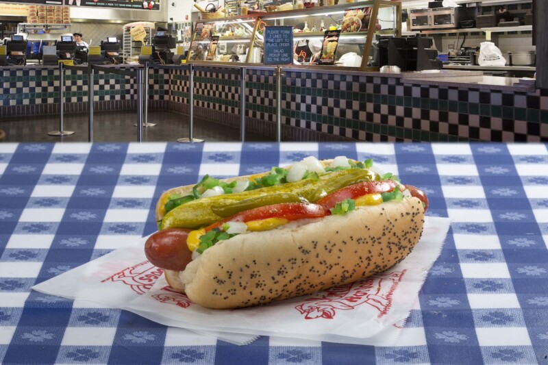 Portillos chicago style hot dog