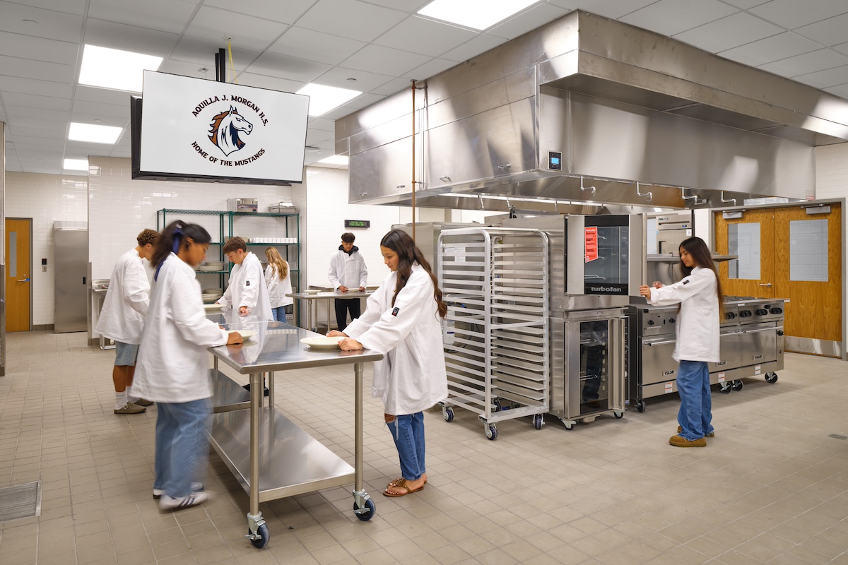 PBK architects culinary kitch with student models