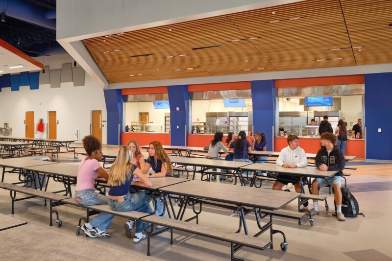 PBK architects seating area with student models