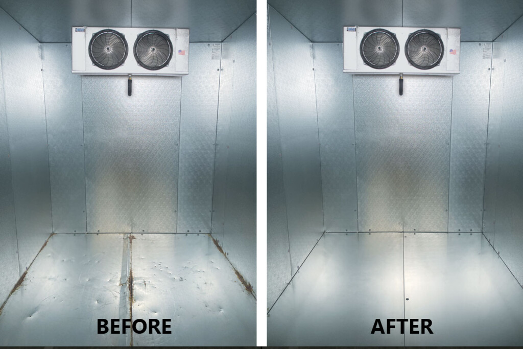 Norlake replacement floor before and after