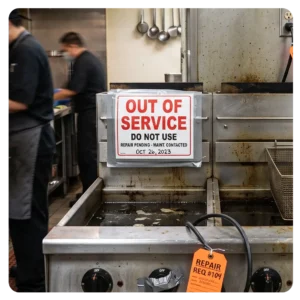 out of service fryer