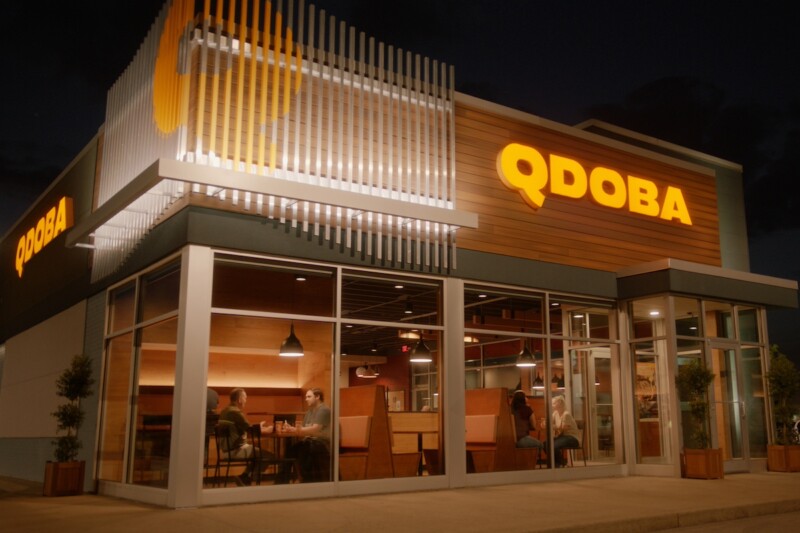 QDOBA Night Exterior
