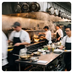 busy kitchen